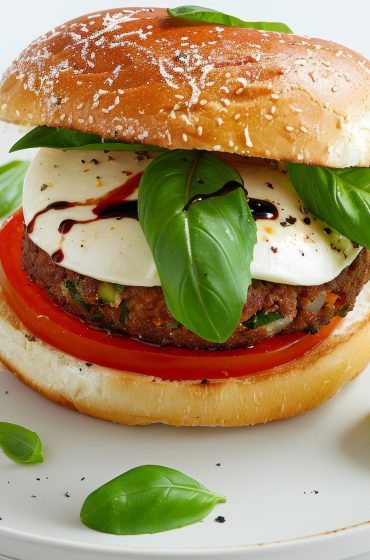 Caprese Turkey Burgers